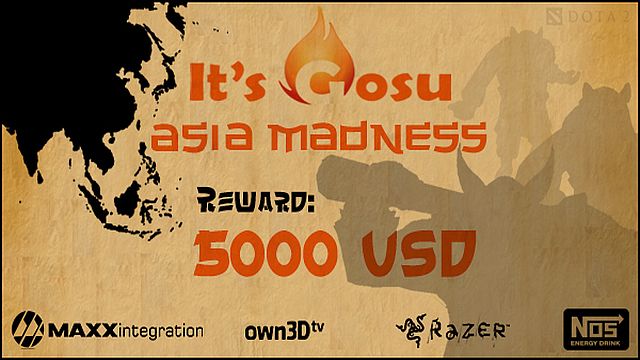 Asia Madness Announced! Triple Elimination(?!), $5,000 Prize!
